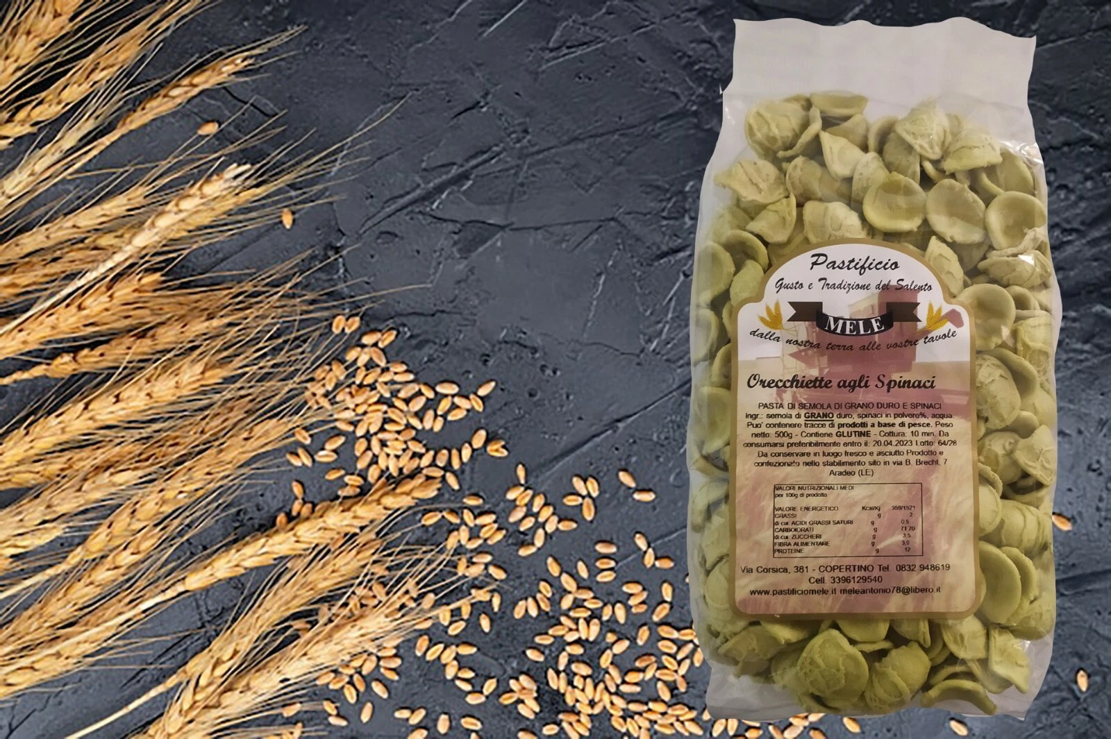 Orecchiette agli spinaci da 500g